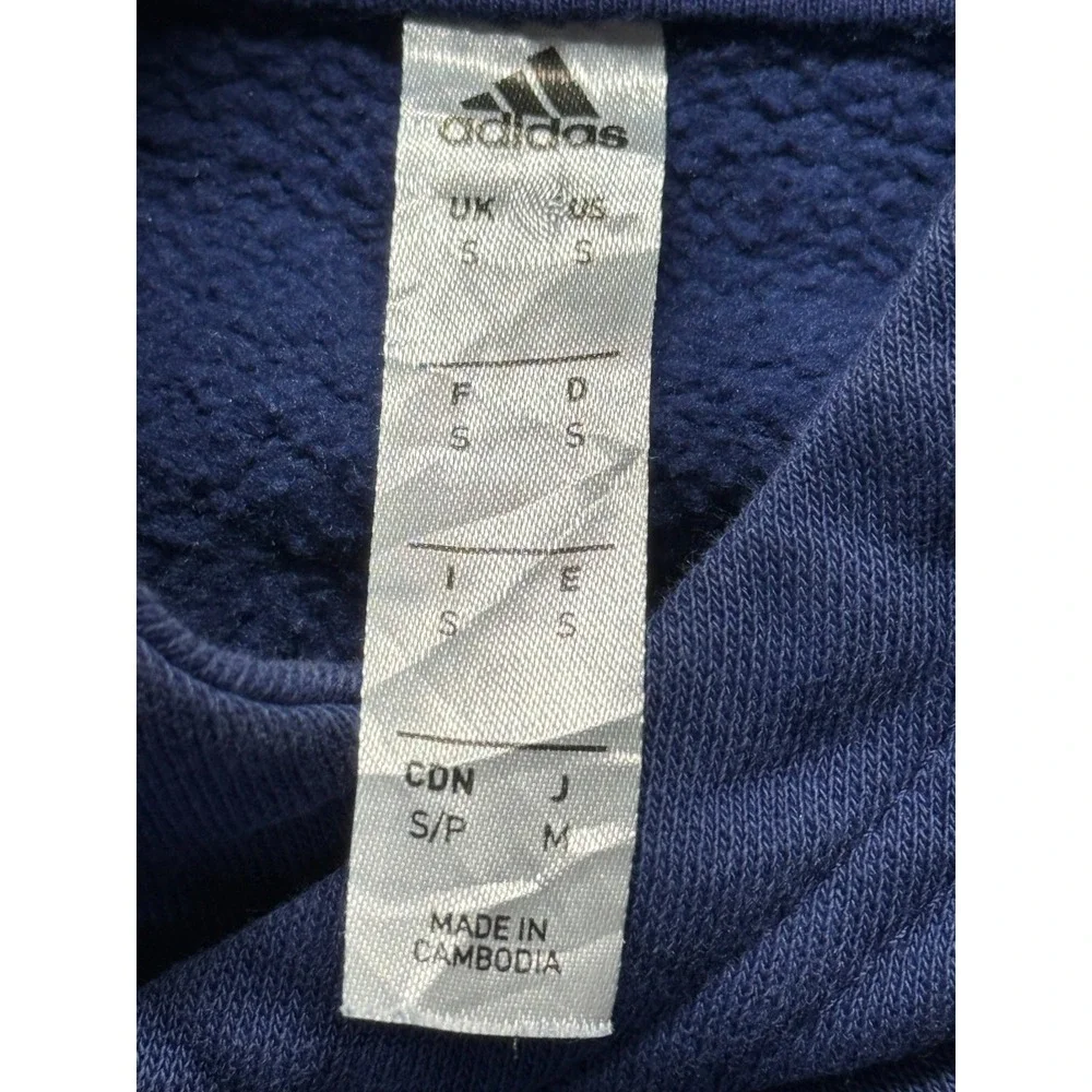 Adidas Hoodie Mens Small Blue Fleece Lined Philadelphia Union Soccer‎ Club #8